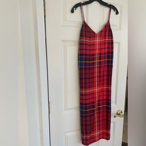 Tommy Hilfiger red tartan plaid dress